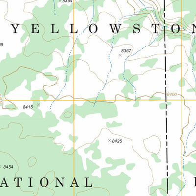 US Forest Service - Topo Buffalo Lake NE, ID - WY FSTopo Legacy digital map