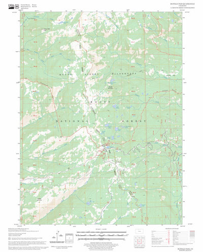 US Forest Service - Topo Buffalo Pass, CO FSTopo Legacy digital map