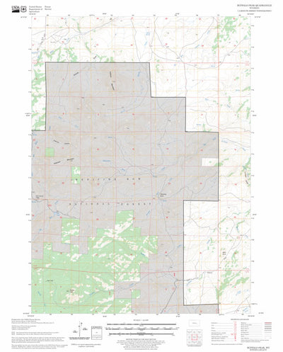US Forest Service - Topo Buffalo Peak, WY FSTopo Legacy digital map