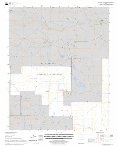 US Forest Service - Topo Buffalo Springs, TX FSTopo Legacy digital map