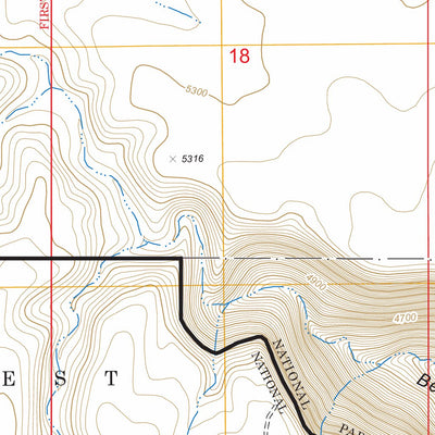 US Forest Service - Topo Buffalo Tanks, AZ FSTopo Legacy digital map