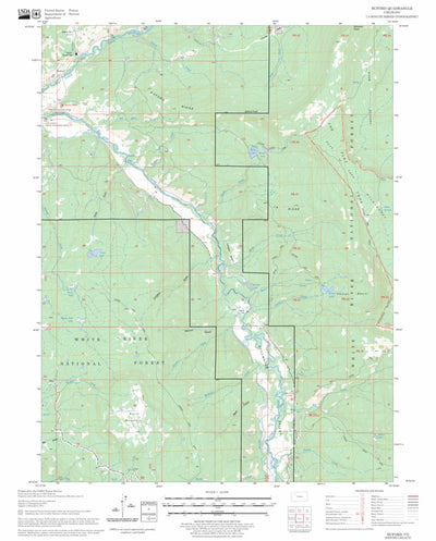 US Forest Service - Topo Buford, CO FSTopo Legacy digital map