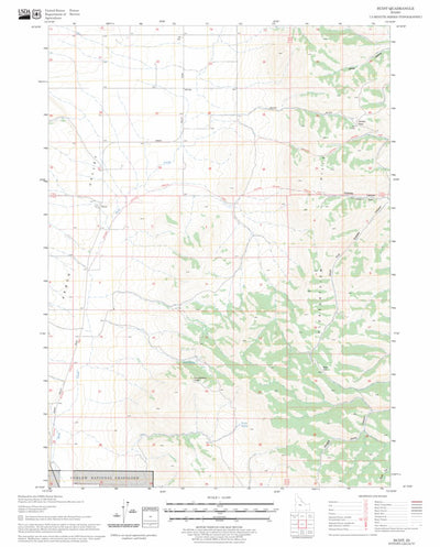 US Forest Service - Topo Buist, ID FSTopo Legacy digital map