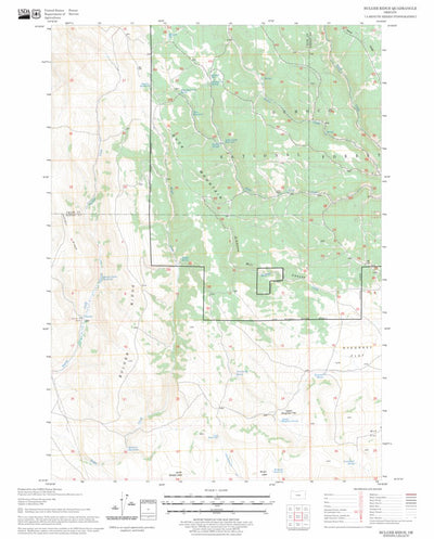 US Forest Service - Topo Bulger Ridge, OR FSTopo Legacy digital map