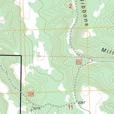 US Forest Service - Topo Bulger Ridge, OR FSTopo Legacy digital map