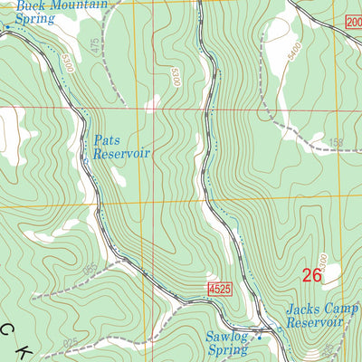 US Forest Service - Topo Bulger Ridge, OR FSTopo Legacy digital map