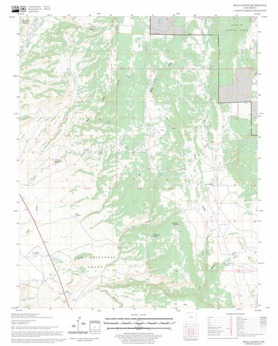 US Forest Service - Topo Bull Canyon, NM FSTopo Legacy digital map
