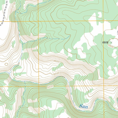 US Forest Service - Topo Bull Canyon, NM FSTopo Legacy digital map