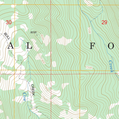 US Forest Service - Topo Bull Creek, WY FSTopo Legacy digital map
