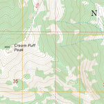 US Forest Service - Topo Bull Creek, WY FSTopo Legacy digital map
