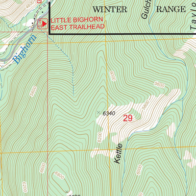 US Forest Service - Topo Bull Elk Park, WY FSTopo Legacy digital map