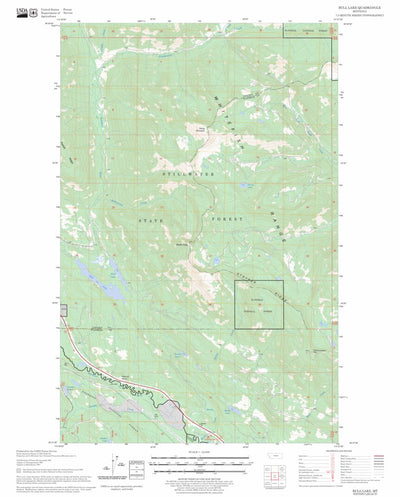 US Forest Service - Topo Bull Lake, MT FSTopo Legacy digital map