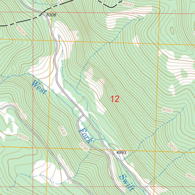 US Forest Service - Topo Bull Lake, MT FSTopo Legacy digital map