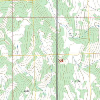 US Forest Service - Topo Bull Mountain, CO FSTopo Legacy digital map