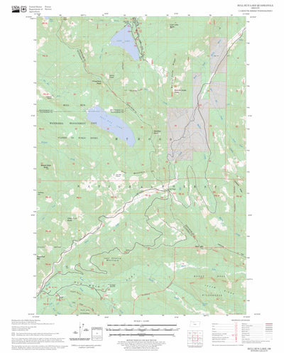 US Forest Service - Topo Bull Run Lake, OR FSTopo Legacy digital map