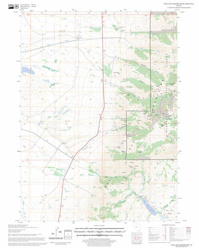 US Forest Service - Topo Bull Run Reservoir, NV FSTopo Legacy digital map