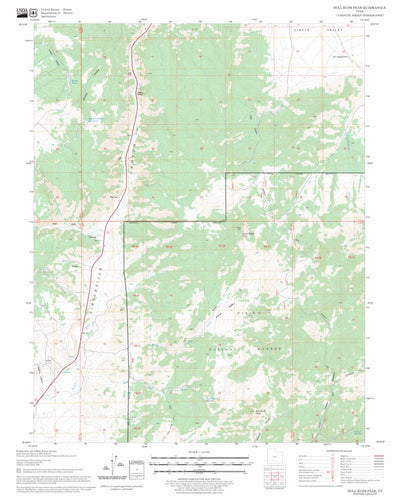 US Forest Service - Topo Bull Rush Peak, UT FSTopo Legacy digital map