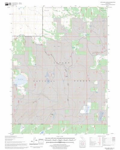 US Forest Service - Topo Bullard Lake, CA FSTopo Legacy digital map