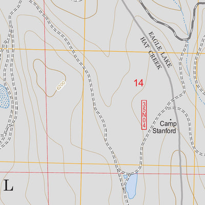 US Forest Service - Topo Bullard Lake, CA FSTopo Legacy digital map