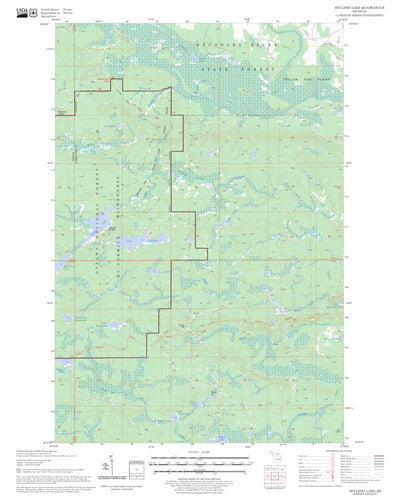 US Forest Service - Topo Bulldog Lake, MI FSTopo Legacy digital map