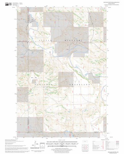 US Forest Service - Topo Bullion Butte, ND FSTopo Legacy digital map