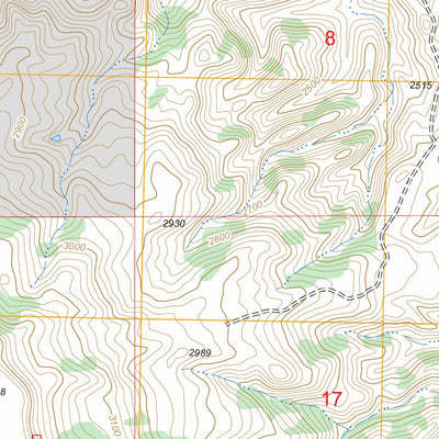 US Forest Service - Topo Bullion Butte, ND FSTopo Legacy digital map