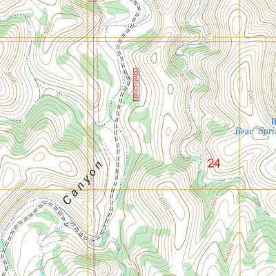 US Forest Service - Topo Bullis Spring Ranch, NM FSTopo Legacy digital map