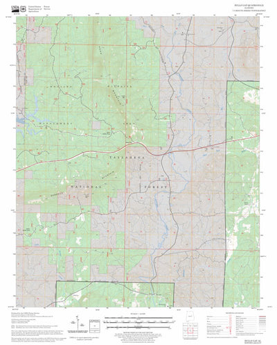 US Forest Service - Topo Bulls Gap, AL FSTopo Legacy digital map