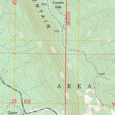 US Forest Service - Topo Bulls Gap, AL FSTopo Legacy digital map