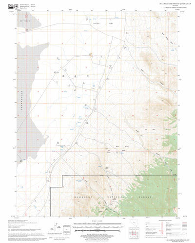 US Forest Service - Topo Bullwhacker Springs, NV FSTopo Legacy digital map