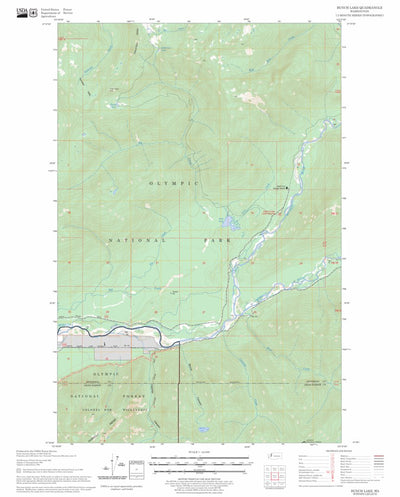 US Forest Service - Topo Bunch Lake, WA FSTopo Legacy digital map