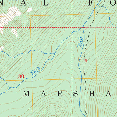 US Forest Service - Topo Bungalow Mountain, MT FSTopo Legacy digital map
