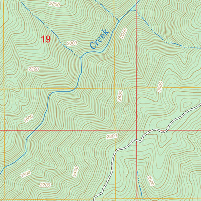 US Forest Service - Topo Bunker Creek, OR FSTopo Legacy digital map