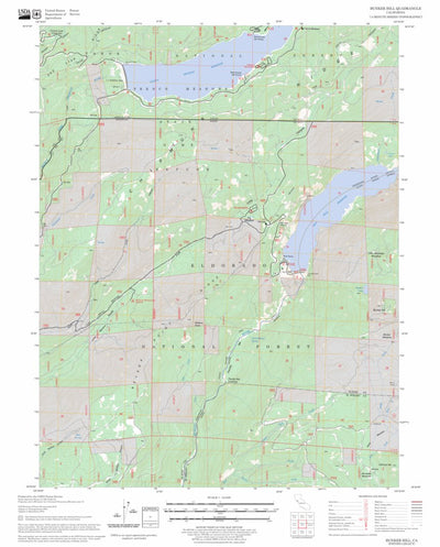 US Forest Service - Topo Bunker Hill, CA FSTopo Legacy digital map