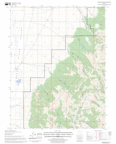 US Forest Service - Topo Bunker Hill, NV FSTopo Legacy digital map