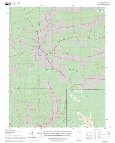 US Forest Service - Topo Bunker, MO FSTopo Legacy digital map