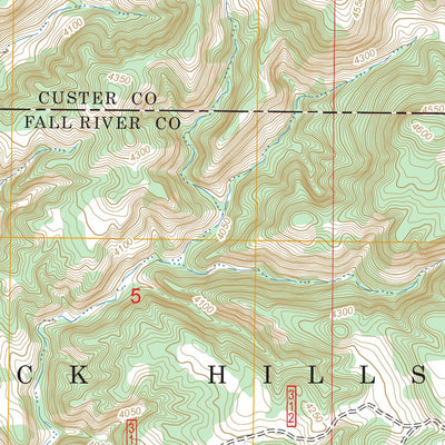 US Forest Service - Topo Burdock, SD FSTopo Legacy digital map