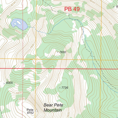 US Forest Service - Topo Burgdorf, ID FSTopo Legacy digital map