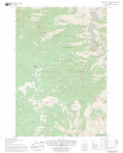 US Forest Service - Topo Burgdorf Summit, ID FSTopo Legacy digital map