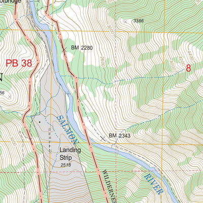US Forest Service - Topo Burgdorf Summit, ID FSTopo Legacy digital map