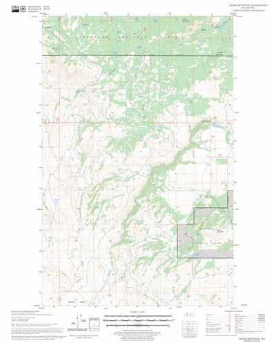 US Forest Service - Topo Burge Mountain, WA FSTopo Legacy digital map