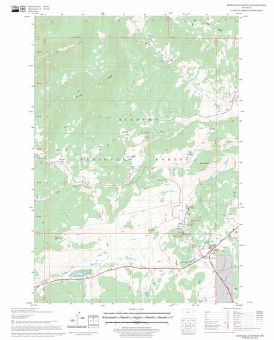 US Forest Service - Topo Burgess Junction, WY FSTopo Legacy digital map