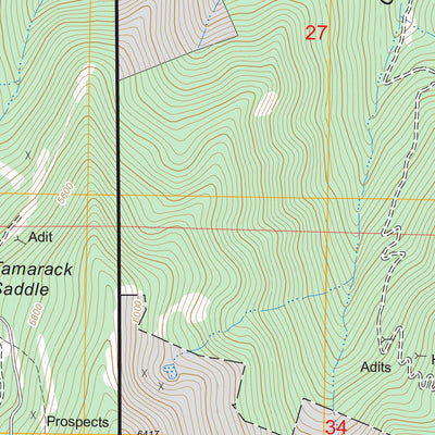 US Forest Service - Topo Burke, ID - MT FSTopo Legacy digital map