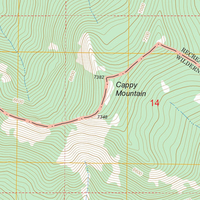 US Forest Service - Topo Burn Butte, OR FSTopo Legacy digital map