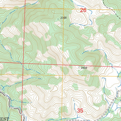 US Forest Service - Topo Burnett Peak, CA FSTopo Legacy digital map