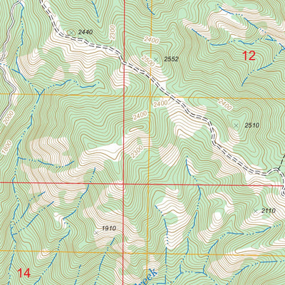 US Forest Service - Topo Burnett Peak, CA FSTopo Legacy digital map