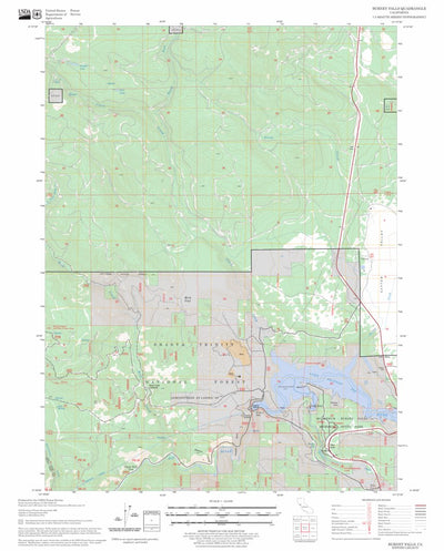 US Forest Service - Topo Burney Falls, CA FSTopo Legacy digital map
