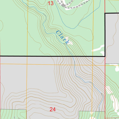 US Forest Service - Topo Burney Falls, CA FSTopo Legacy digital map