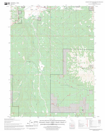 US Forest Service - Topo Burney Mountain West, CA FSTopo Legacy digital map