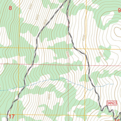 US Forest Service - Topo Burney Mountain West, CA FSTopo Legacy digital map